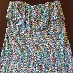 Lilly Pulitzer Strapless Top Sz Small